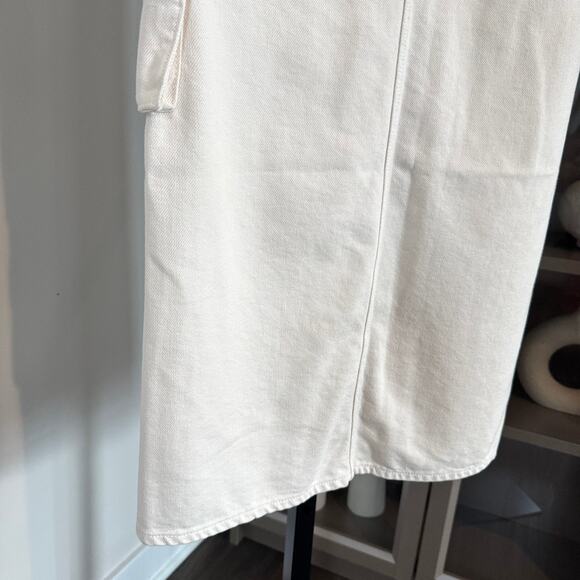 Mother Snacks Cargo Maxi Skirt NEW The Fun Dip Natural Cream Pockets NWT 26 - Picture 5 of 7